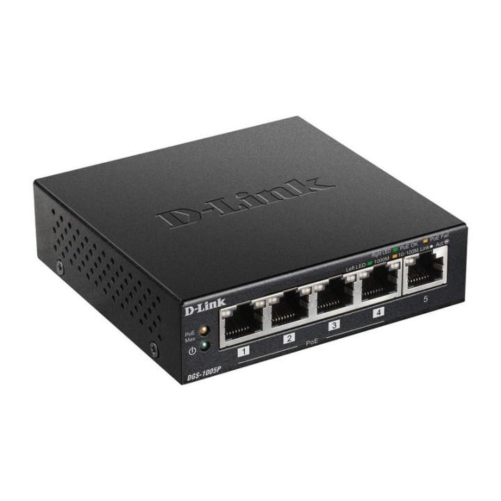 D-Link DGS-1005P Switch 5 puertos Gigabit PoE+