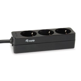 Equip 333280 Regleta 3 Tomas Shucko Toma IEC 1.8m Negro