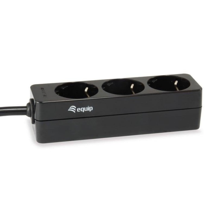 Equip 333280 Regleta 3 Tomas Shucko Toma IEC 1.8m Negro