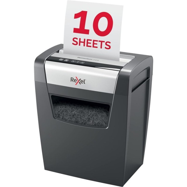 Rexel Momentum X410 Destructora de Papel Corte Confeti