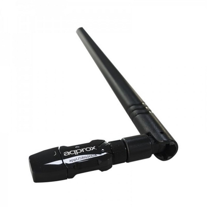 Approx APPUSB600DA Adaptador WiFi con Antena Extraible 5dBi