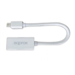 Approx APPC12V2 Adaptador Mini DisplayPort a HDMI Blanco