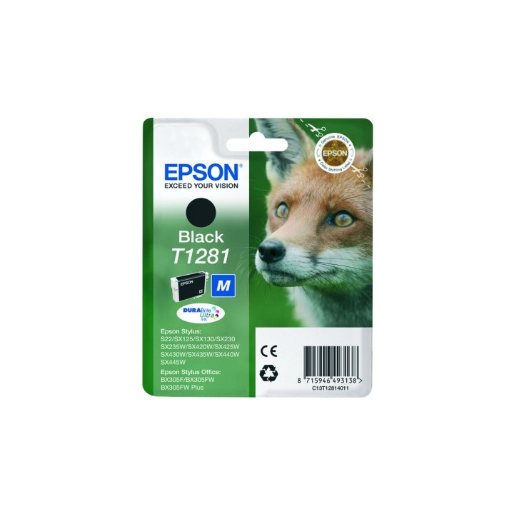 Tinta Epson T1281 Negro 5.9ml 185 pág (C13T12814012)
