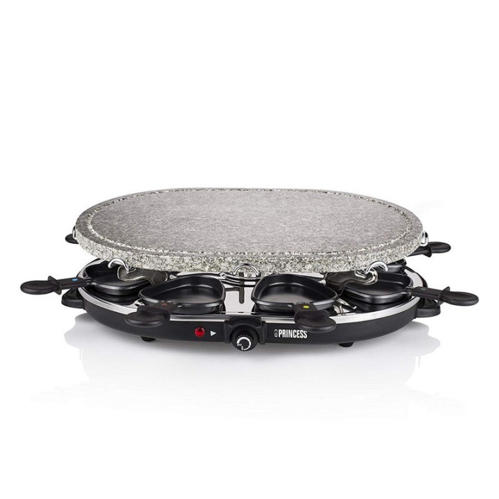 Princess 162720 Oval Stone Grill & Raclette Party Raclette de Piedra 1200W