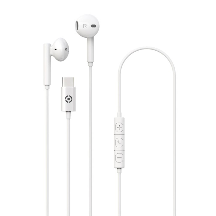 Auriculares CELLY USB-C Blancos (UP1100TYPECWH)