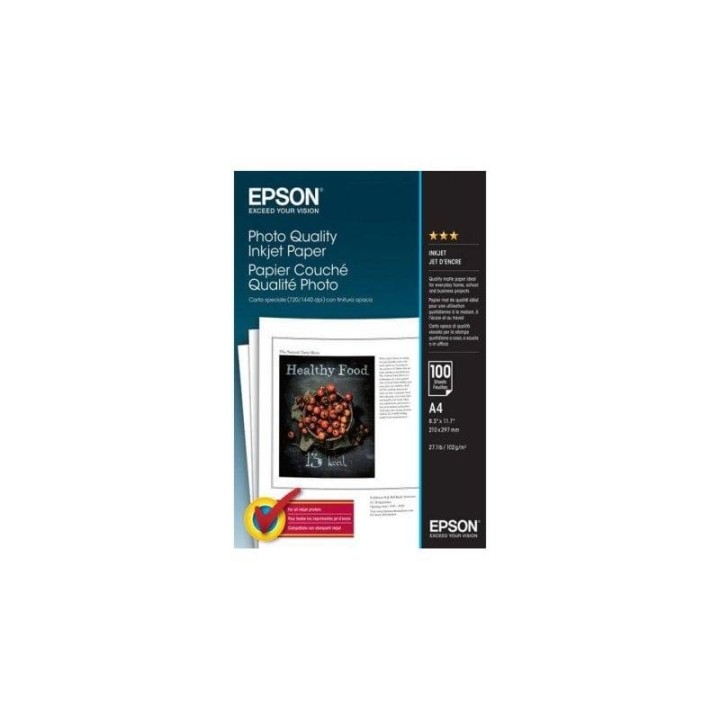 Epson Papel Fotográfico 100 Hojas A4 102 g/m2 Blanco Mate