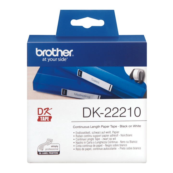 Cinta de Papel Continua BROTHER 29mm 30.48m (DK-22210)
