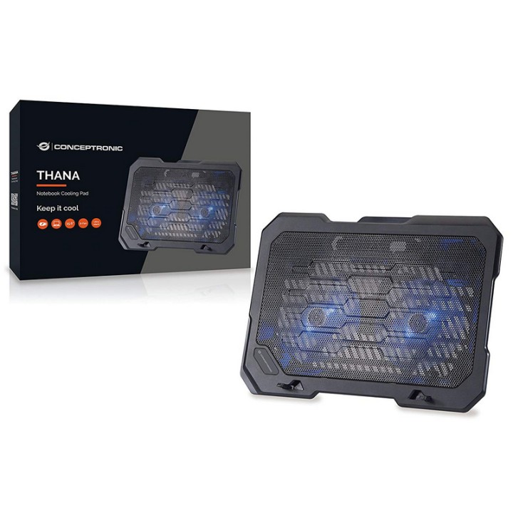 Conceptronic THANA01B Base Refrigeradora para Portátil hasta 15.6"
