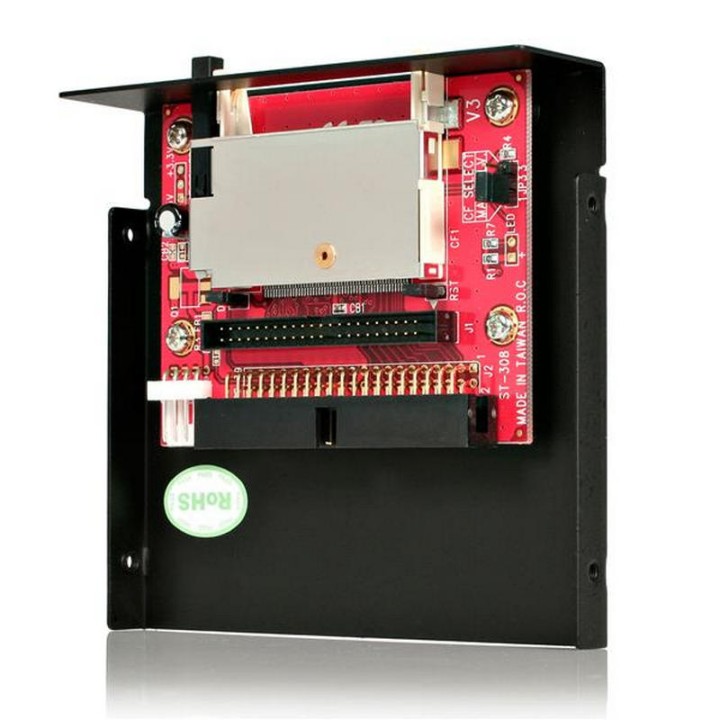Startech 35BAYCF2IDE Lector de Tarjetas Compact Flash a IDE para Bahía de 3.5 Pulgadas
