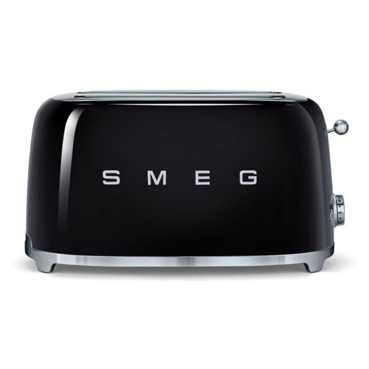 Smeg TSF02BLEU Tostadora 2 Ranuras Largas 1500W Negra