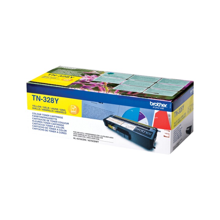 Toner BROTHER Laser Amarillo 6000 páginas (TN-328Y)