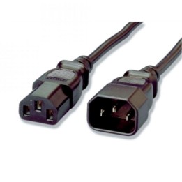 Equip Cable Extensor de Alimentación C14 a C13 Macho/Hembra 1.8m