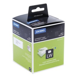 Dymo LW S0722400 2 Rollos 260 Etiquetas para Direcciones 89x36mm Blancas