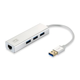 LevelOne USB-0503 Hub USB 3.0 a Gigabit/RJ-45/USB 3.0
