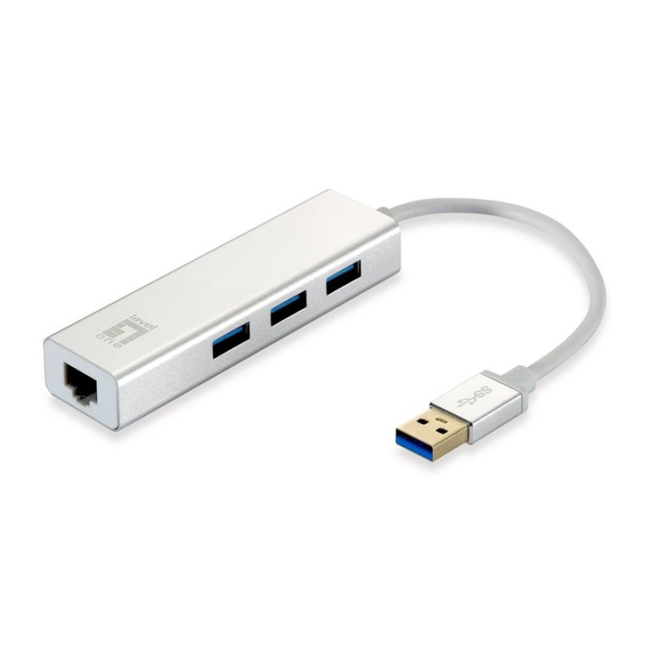 LevelOne USB-0503 Hub USB 3.0 a Gigabit/RJ-45/USB 3.0