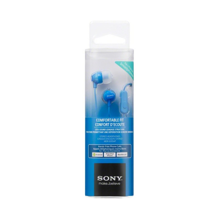 Sony MDR-EX15AP Auriculares Azul