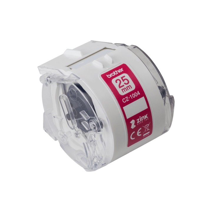 Cinta de Papel Continua BROTHER Blanca 25mm 5m (CZ1004)