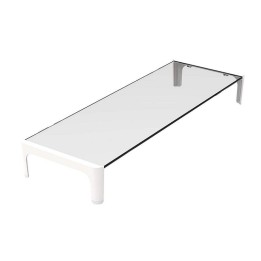 Approx APPSRISERW Soporte Elevador de Cristal para Monitor Blanco