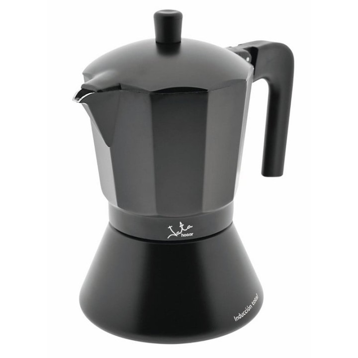 Jata CFI Cafetera Italiana 6 Tazas Negra