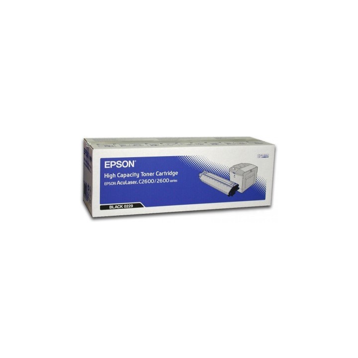 Toner Epson AcuLaser C2600 Negro 5000 pág (C13S050229)