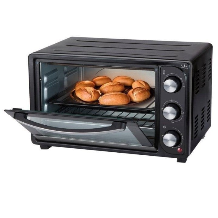 Horno Sobremesa Jata HN928 28L 48cm Grill Temporizador Negro Acero Inoxidable
