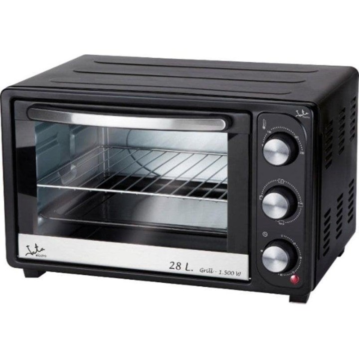 Horno Sobremesa Jata HN928 28L 48cm Grill Temporizador Negro Acero Inoxidable