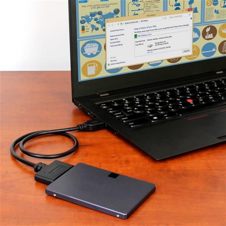 StarTech Cable Adaptador USB 3.1 10 Gbps a SATA 50cm Negro
