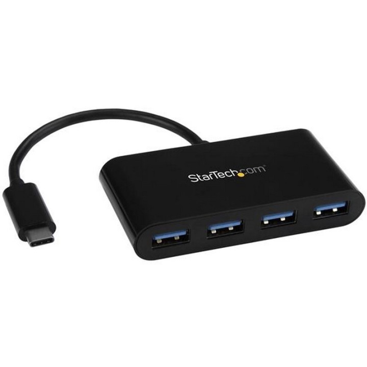 StarTech HB30C4AB Hub USB 3.1 Gen 1 Type-C 5000 Mbit/s Negro