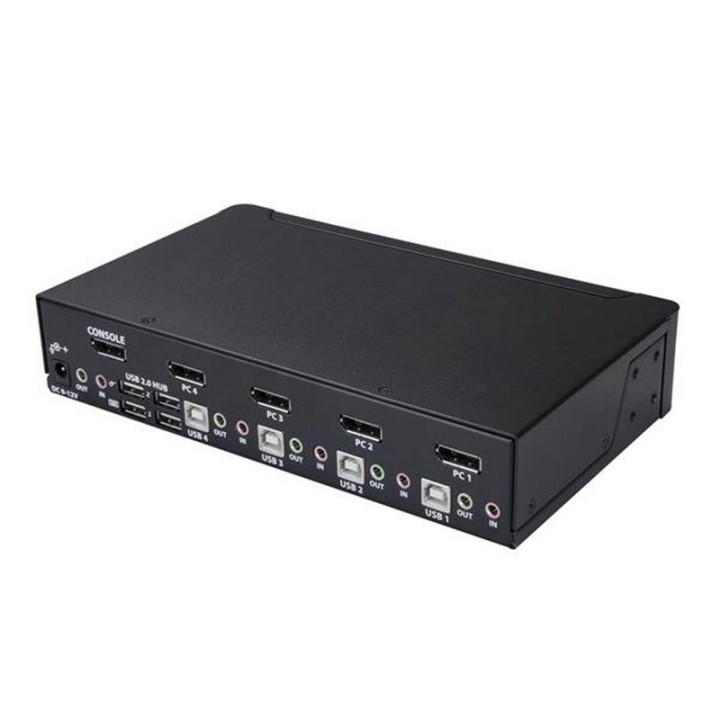 Startech Switch KVM de 4 Puertos DisplayPort con Resolución de 4K a 60Hz