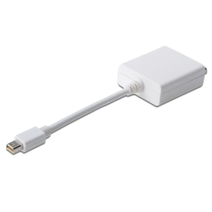 Digitus Adaptador Mini Displayport a DVI 15cm Blanco