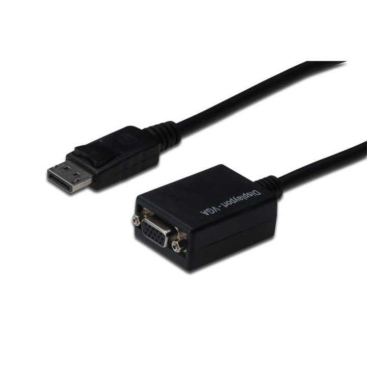 Digitus Cable Adaptador Displayport a HD15 VGA 15cm