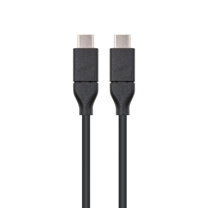 Nanocable USB-C/M a USB C/M 1m Negro (10.01.4101)