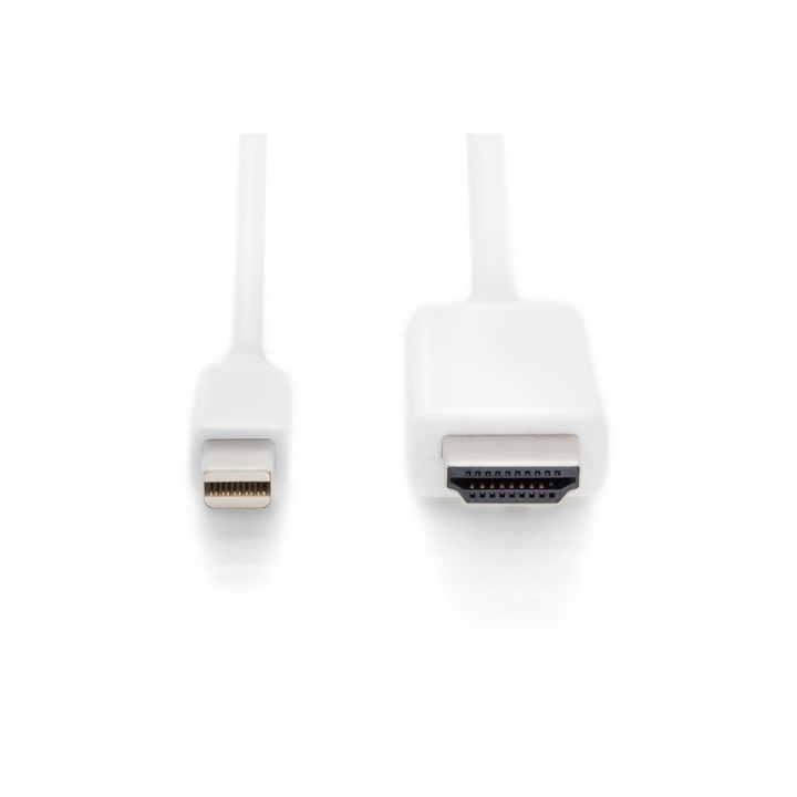 Digitus Cable Adaptador Mini DisplayPort-HDMI 2m Blanco
