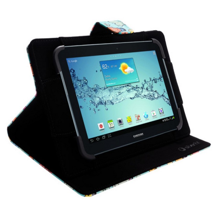 SilverHT Funda Universal Rotatory 360 Cactoos Green Metal para Tablets de 9" - 10.1"