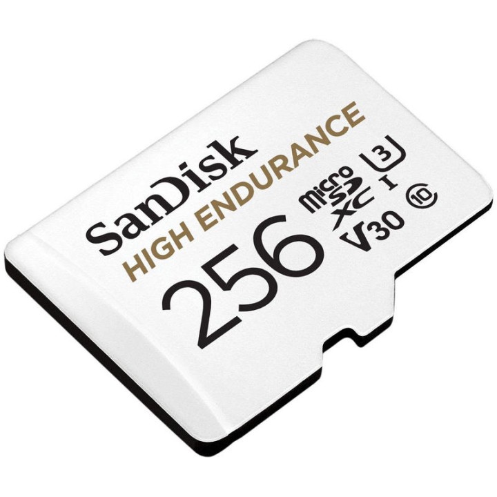 SanDisk High Endurance MicroSDHC 256GB Clase 10 U3 V30 UHS-I + Adaptador SD