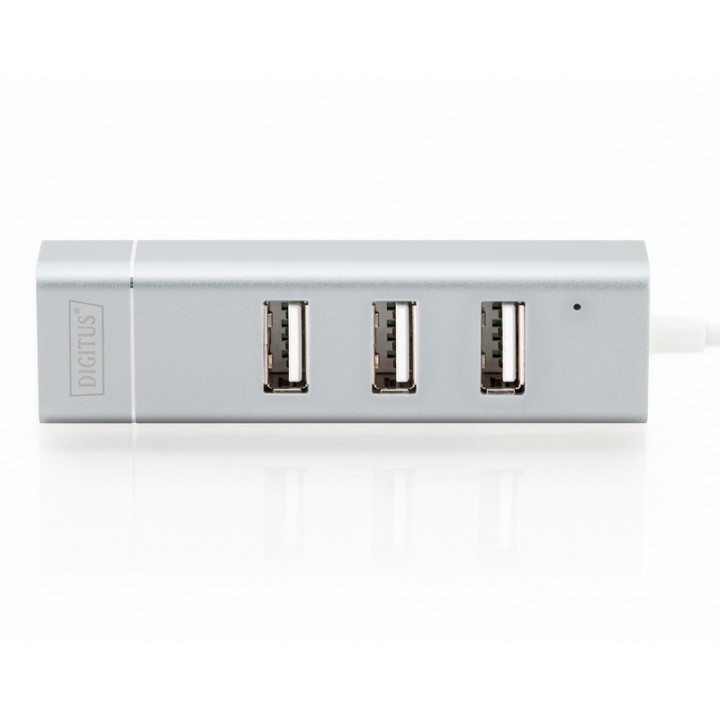 Digitus Hub USB Type-C 3xUSB/Ethernet