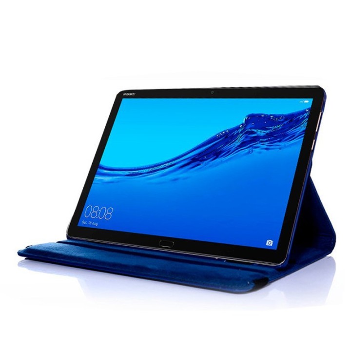 Cool Funda Giratoria Polipiel Liso Azul para Huawei Mediapad T5 10"