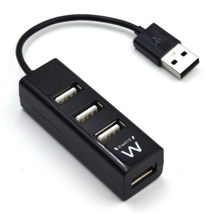 Ewent Mini-Hub 4 Puertos USB 2.0