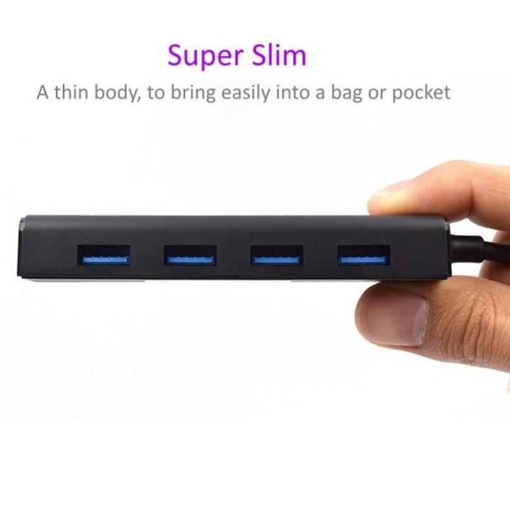 Ewent Hub 4 puertos USB 3.1 Negro