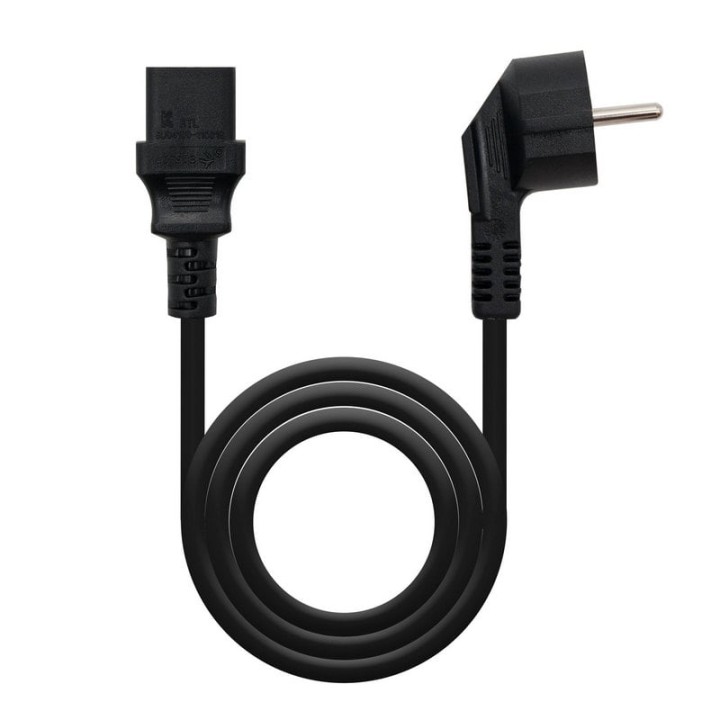 Nanocable Cable de Alimentación CPU CEE7 Macho/C14 Macho 10m Negro
