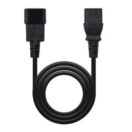 Nanocable Cable de Alimentación CPU C13 Hembra/C14 Macho 3m Negro
