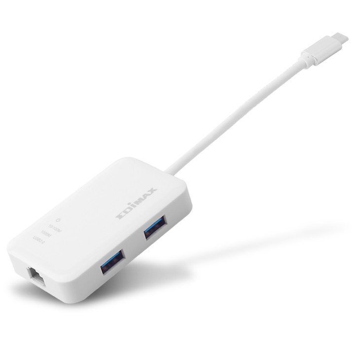 Edimax EU-4308 Adaptador USB-C a 3x USB 3.0 1x RJ-45 Gigabit