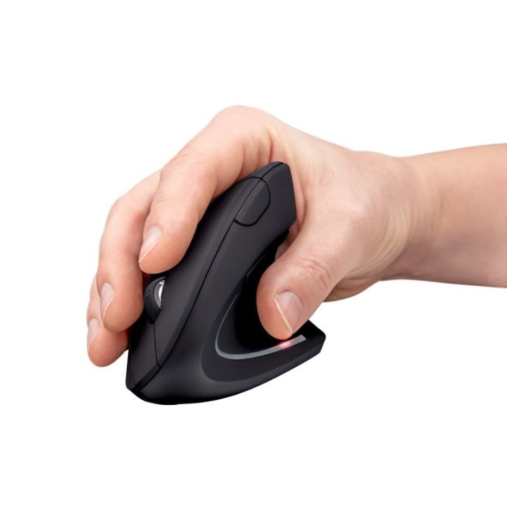 Trust Verto Ratón Ergonómico Vertical Inalámbrico 1600DPI Negro