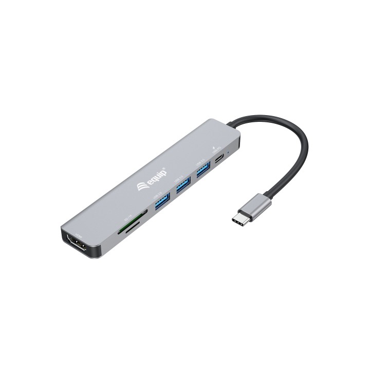 Dock Station EQUIP USB-C a HDMI/3USB-A/PD (EQ133494)