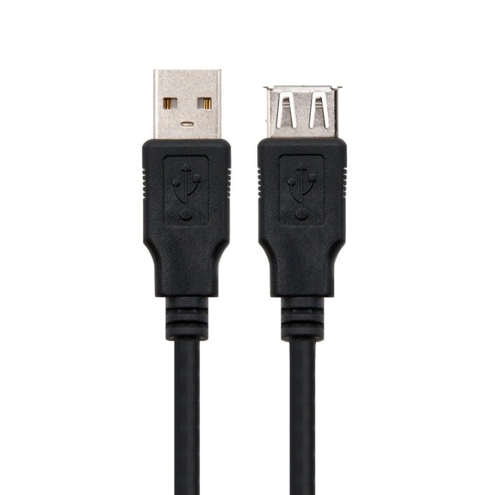 Nanocable Cable USB 2.0 Tipo A Macho/Hembra 1.8m Negro