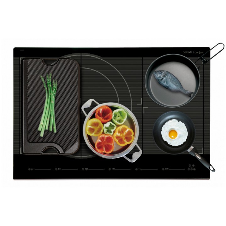 Cata GIGA 750 BK Placa de Inducción 6 Zonas 77cm Negra