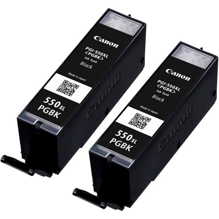 Canon PGI-550PGBK XL Pack de 2 Cartuchos Original Negro