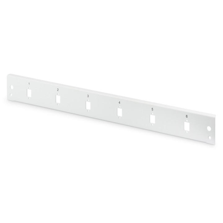 Digitus Panel Frontal Vertical 6 Puertos 1U Gris