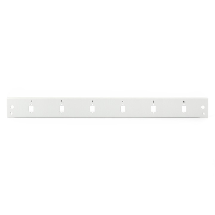 Digitus Panel Frontal Vertical 6 Puertos 1U Gris