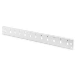 Digitus Panel Frontal Vertical 12 Puertos ST 1U Gris
